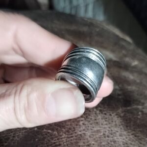 925 Wide Vintage Bali Domed Silver Ring